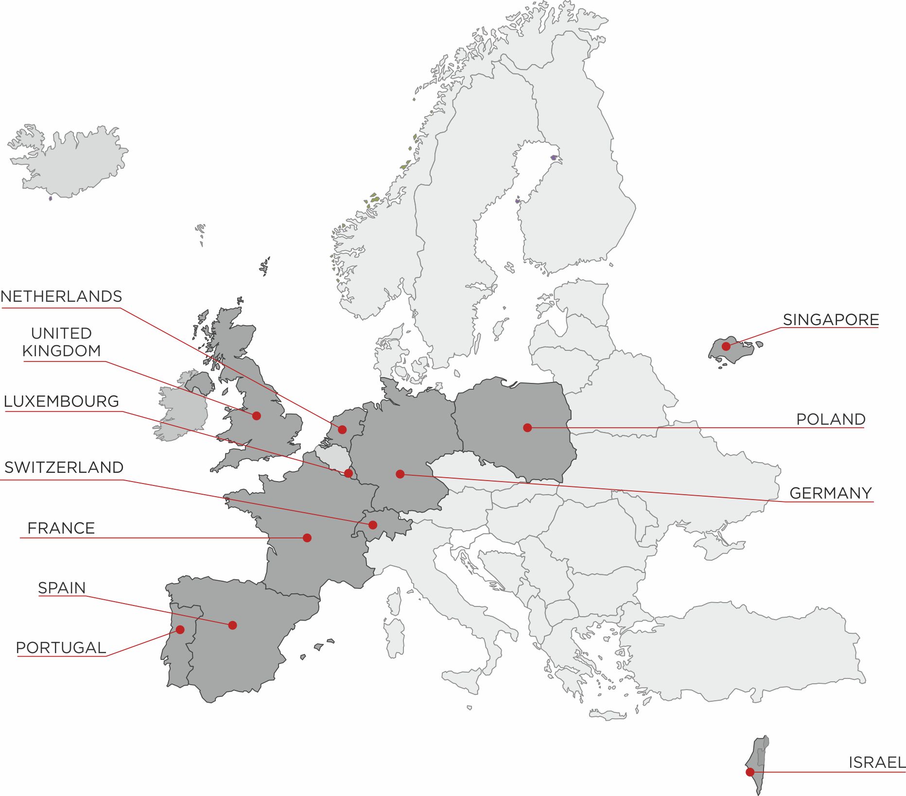 Geography of “PropTech Startups and Traditional Real Estate: Barriers and Perspectives of Cooperation” research, 2020